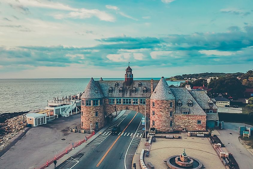 The Towers in Narragansett, Rhode Island.