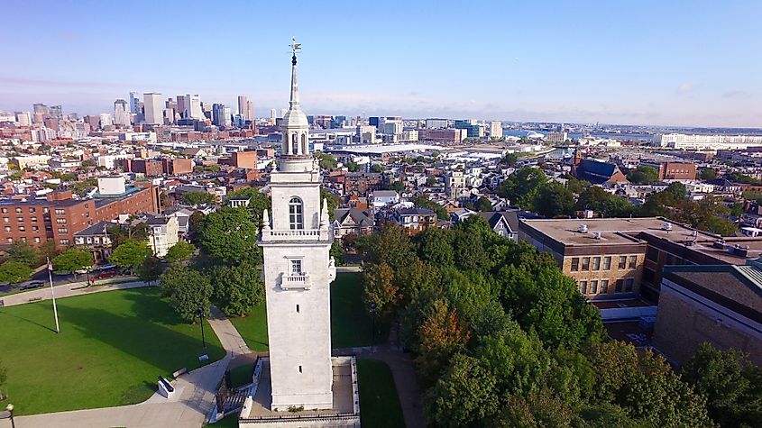 View of South Boston in Boston, MA