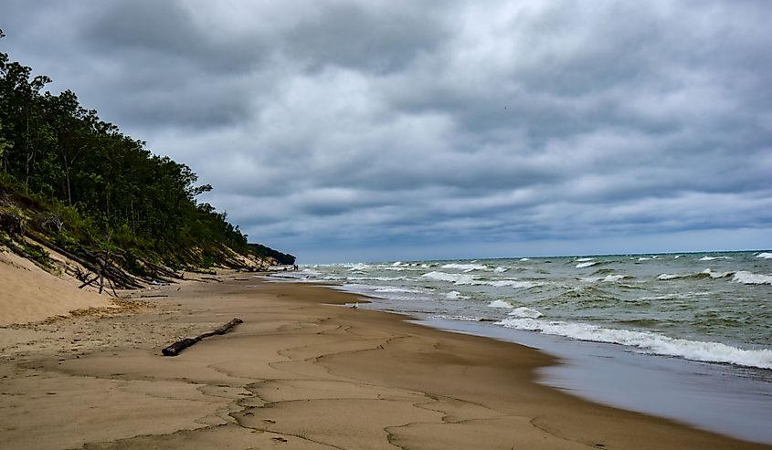 Beverly Shores on Lake Michigan.