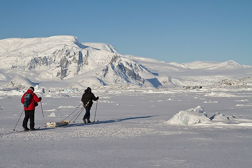 Researchers in Antarctica