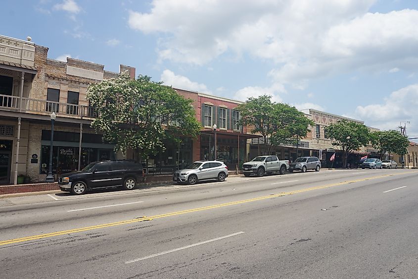 U.S. Route 190 in Huntsville, Texas