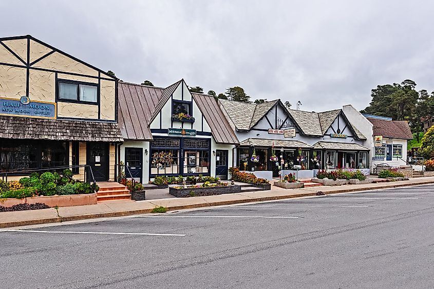 Downtown Main St. West End in Cambria, California