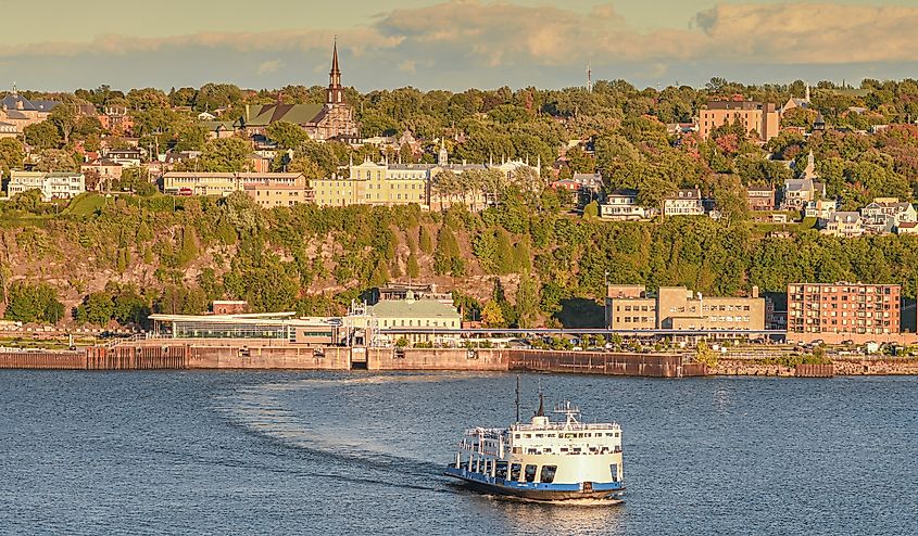 View of Levis from Quebec City, Canada