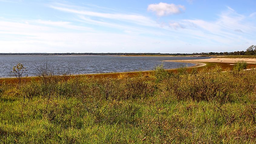 Lake Somerville in Texas.
