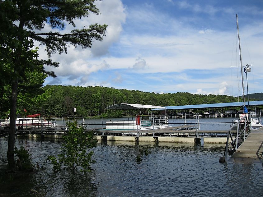 Marina at Fairfield Bay Park in Arkansas
