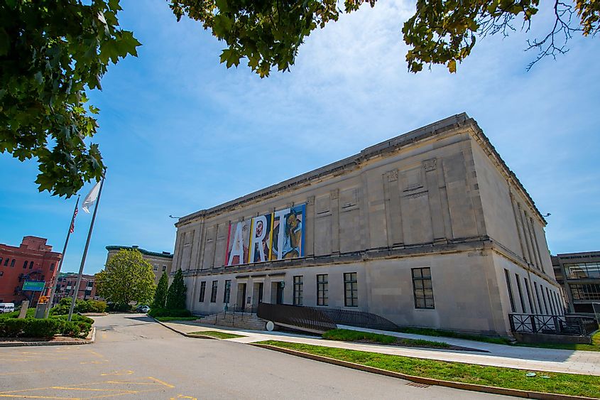 Worcester Art Museum in historic downtown Worcester, Massachusetts