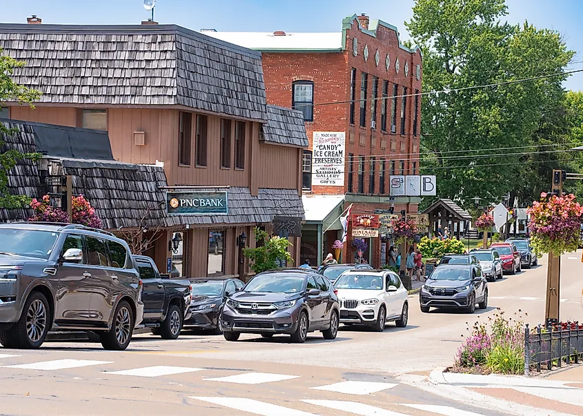 Downtown of Nashville, Indiana.