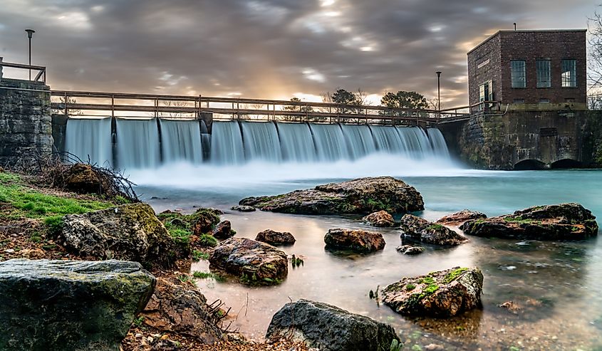 Water flowing in Mammoth Spring, Arkansas