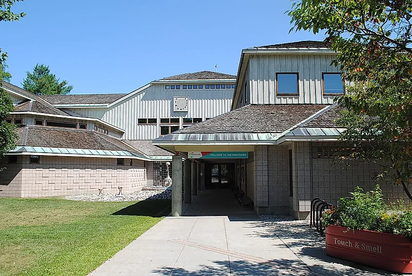 Entrance to the Montshire Museum of Science in Norwich, Vermont, USA
