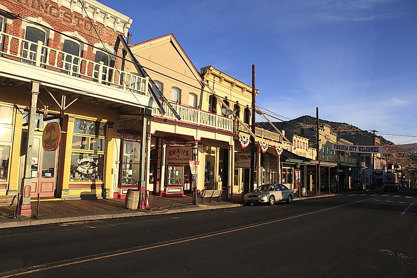 Virginia City's main street