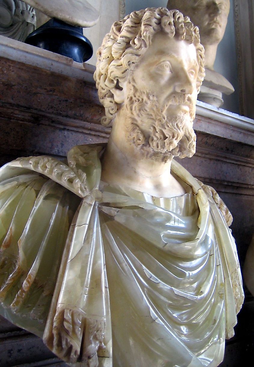 Bust of Septimius Severus in Florence, Italy