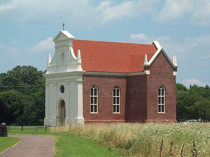 A church in St. Mary's City, Maryland.