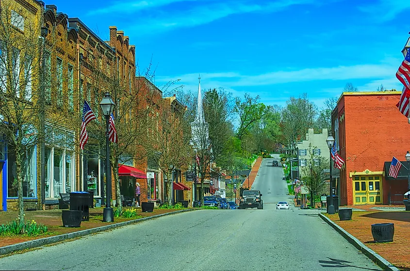 Street in downtown Jonesborough