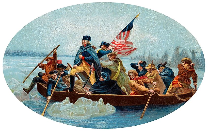 George Washington crossing the Delaware River