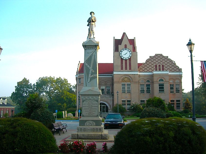 Confederate Monument in Washington, Georgia.