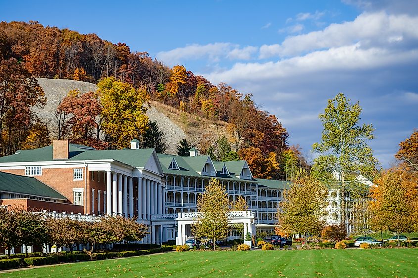 The Award-winning Omni Bedford Springs Resort located in South Pennsylvania's scenic Cumberland Valley in Bedford, PA, USA.
