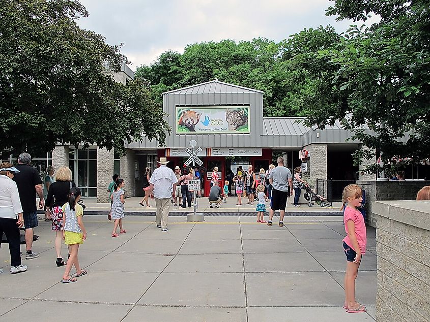 Entrance to the Lincoln Children's Zoo in Lincoln, Nebraska.