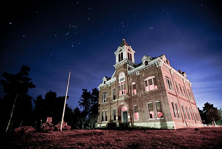 Powhatan Courthouse, located in Powhatan Historic State Park