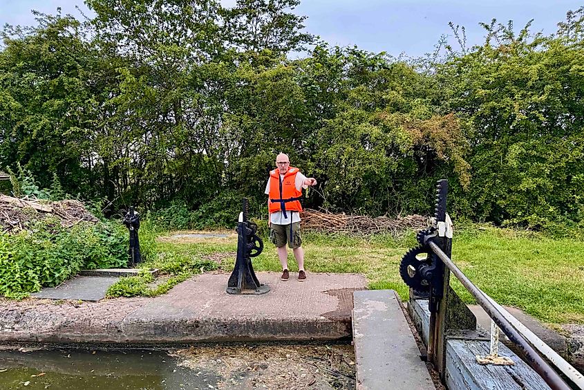 Even Ade had become a lock pro by the end of our journey. Image credit: Bryan Dearsley