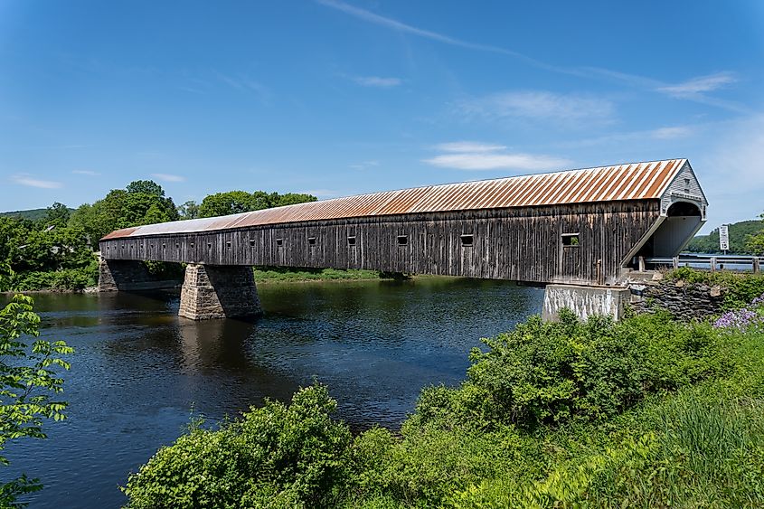 The historical Cornish-Windsor Covered Bridge