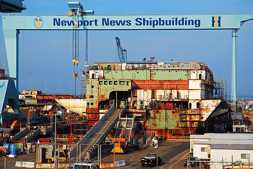 Newport News Shipbuilding in Newport News, Virginia