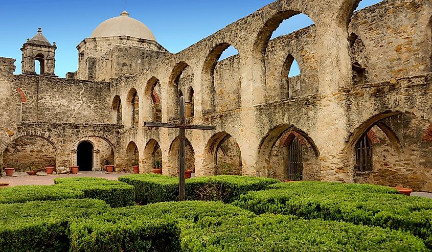 Mission San Jose in the San Juan Mission National Park, Texas