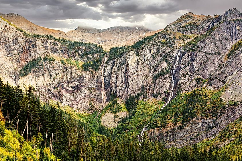 Sperry glacier falls