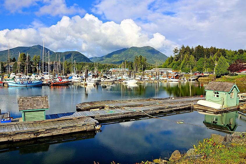 Beautiful Ucluelet Harbour, Pacific Coast, Vancouver Island