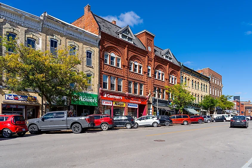 Street view of Stratford in Stratford, Ontario, Canada