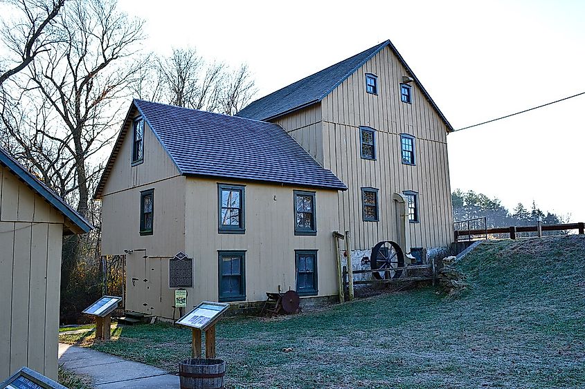 Abbott's Mill, listed on the NRHP on August 25, 1972. Located southwest of Milford in a nature preserve, Sussex County, Delaware