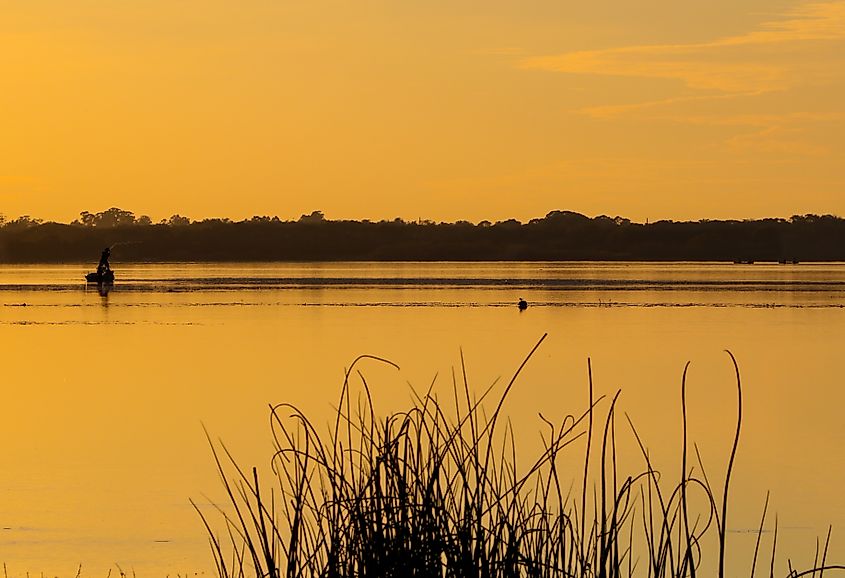 Fishing in Myakka at Dusk