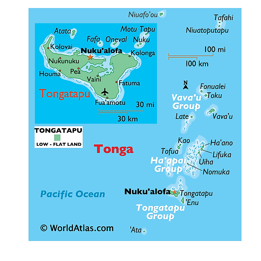 Tonga map