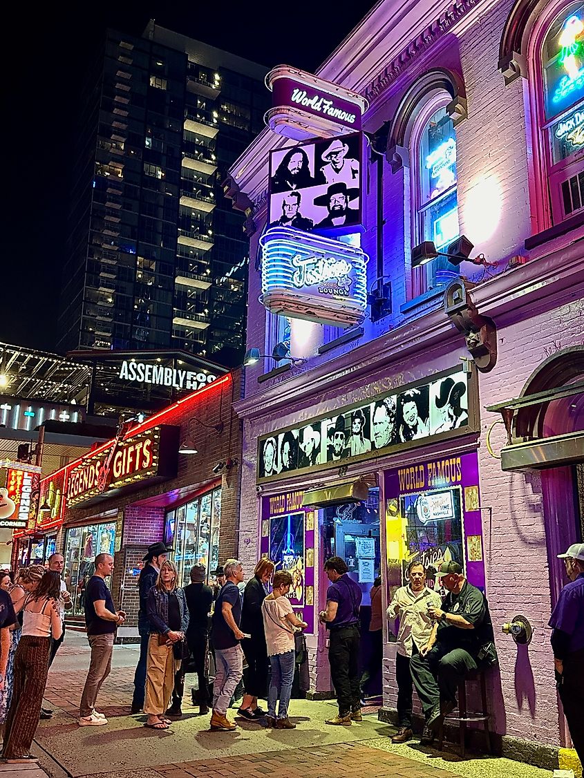 Entrance of Tootsies World Famous Orchid Lounge nightclub.