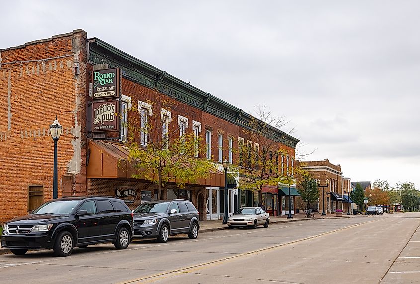 Dowagiac, Michigan: The Old Business district on Front Street