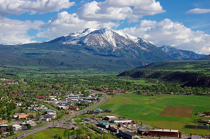 Mount Sopris view from Mushroom Rock, Carbondale, Colorado