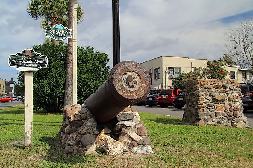 The historic district in St. Marys, Georgia.