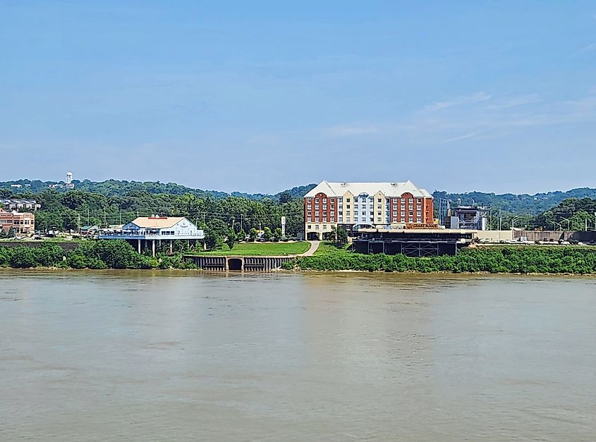 The skyline of Newport, Kentucky.