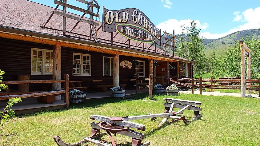 Old Coral Steakhouse in Centennial, Wyoming, via 