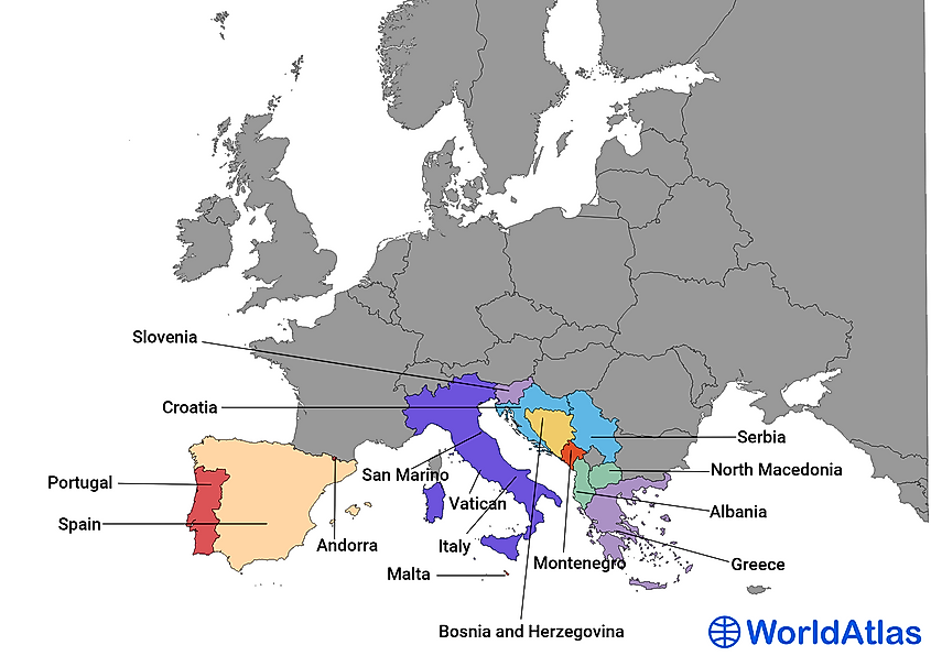 Western European Countries - WorldAtlas