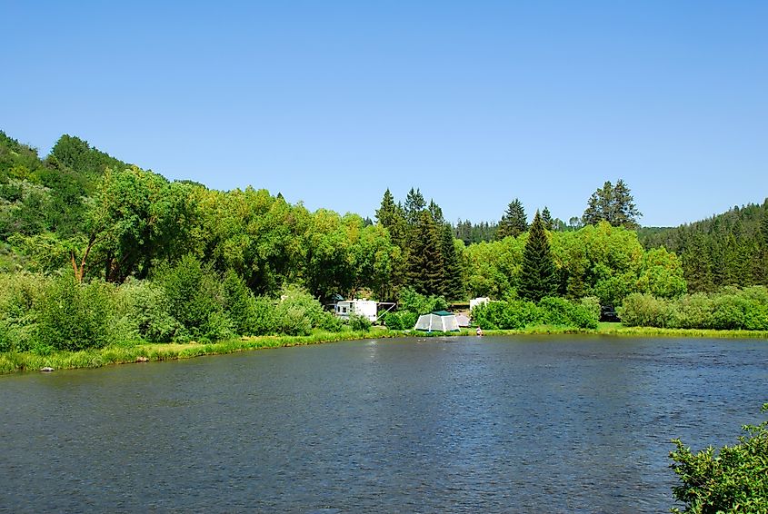 Landscape near Ashton in Idaho.