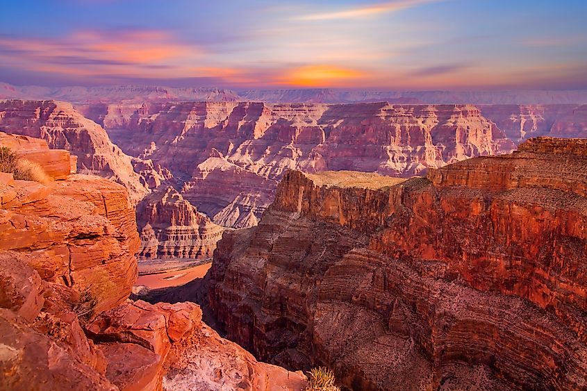 Sunset Matter Point Grand Canyon, Grand Canyon National Park South Rim Arizona, USA.