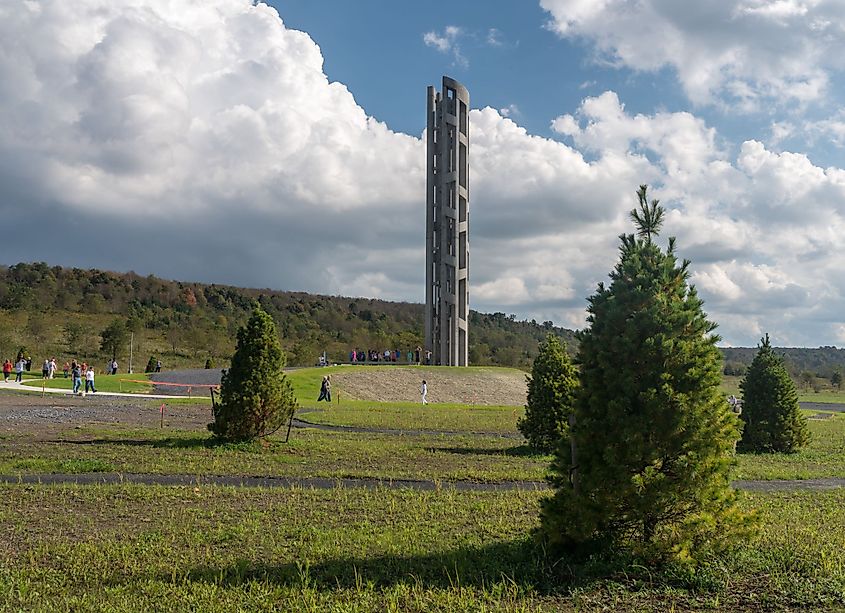 Tower of Voices Monument at the Flight 93 Memorial in Shanksville, Pennsylvania