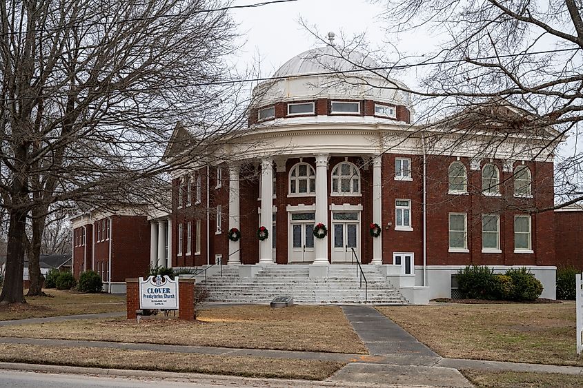Clover Presbyterian Church, a historic religious landmark in South Carolina