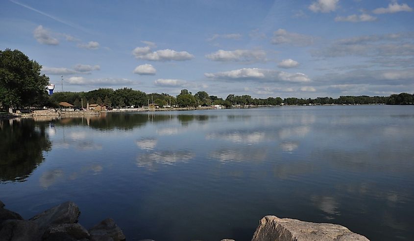 Lakeside Park Historic District, Lake View, Iowa on Black Hawk Lake