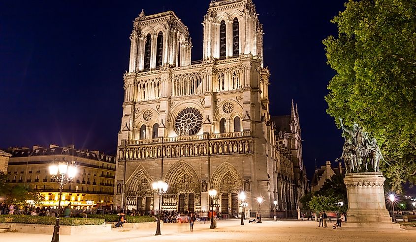 Notre Dame Cathedral in Paris, France