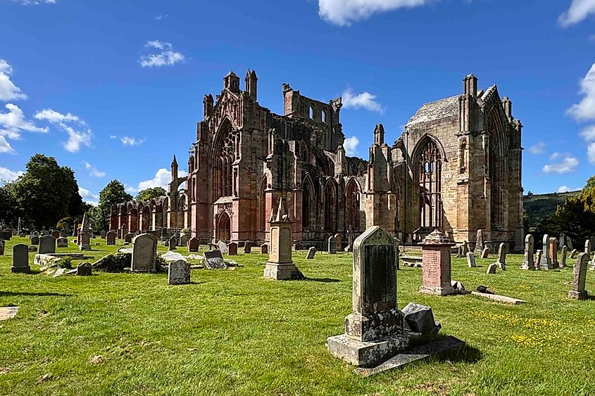 Melrose Abbey Image credit Bryan Dearsley