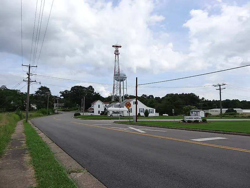 A roadside scene in Clover, Virginia.