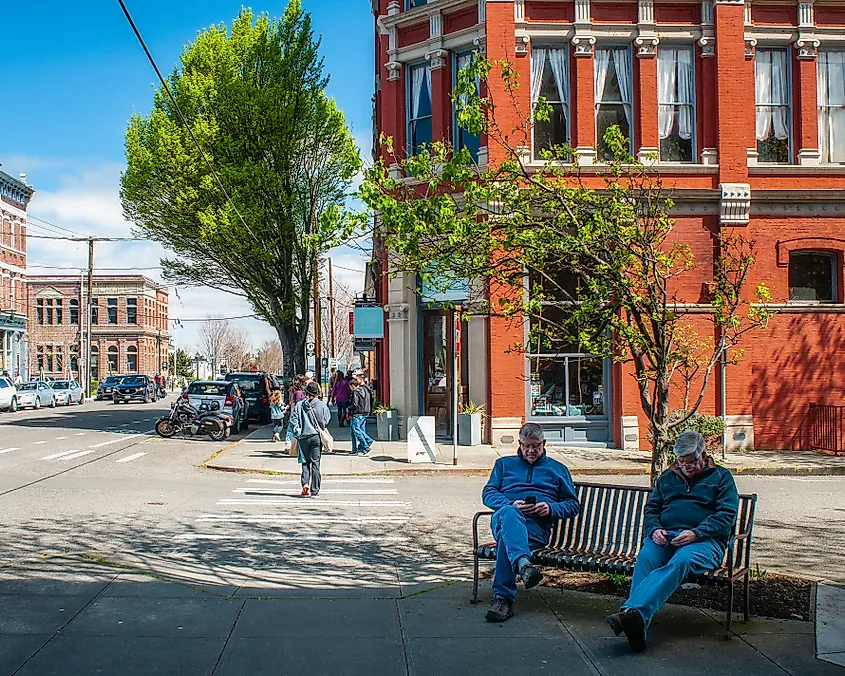 A scene on Water Street in Historic Port Townsend, Washington. Gareth Janzen / Shutterstock.com