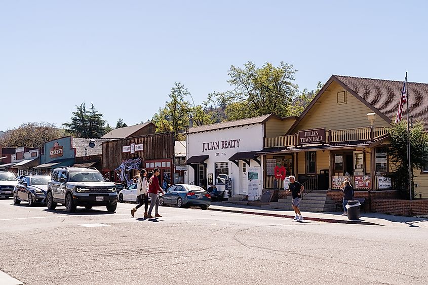 Main Street in Julian, California.