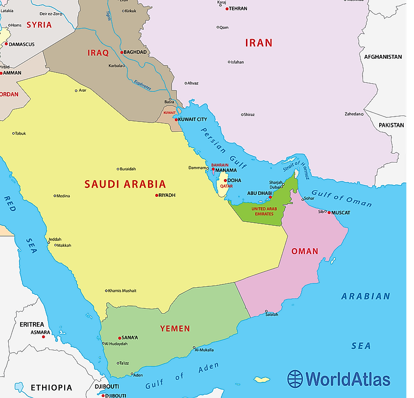 Gulf of Oman map